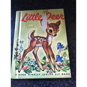 Vtg Elf Book 'Little Deer' by Naoma Zimmerman 1957 Children's Rand McNally